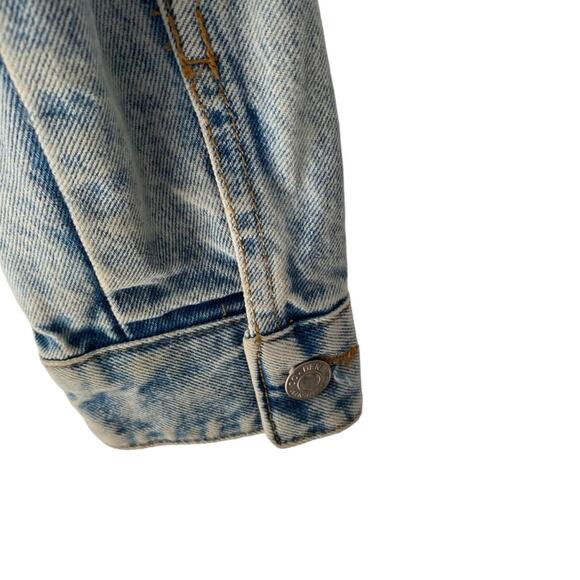 Denim Co Embroidered Denim Jean Jacket Fringe Boho Festival size 6 Sequins - Picture 4 of 10